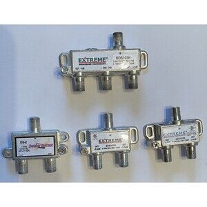 Extreme Broadband  HD Digital High Performance Coax Cable Splitter LOT